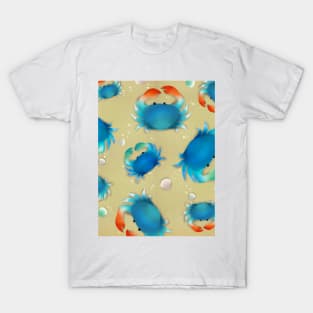 Blue Crabs on the Beach T-Shirt